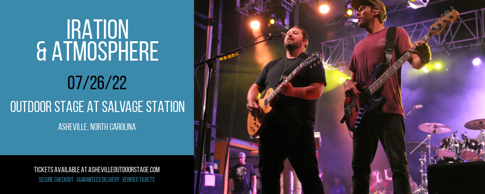 Iration & Atmosphere at Outdoor Stage At Salvage Station tickets Iration & Atmosphere at Outdoor Stage At Salvage Station