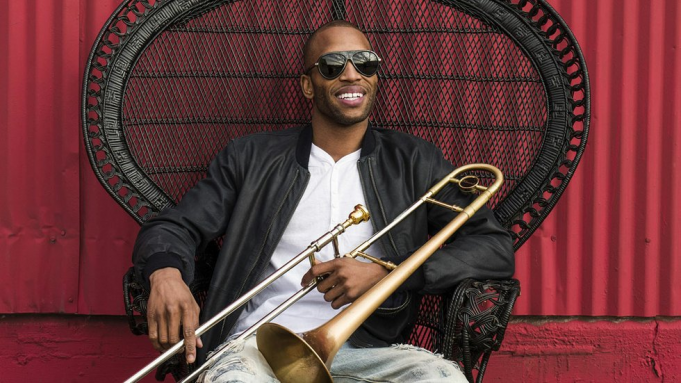 Trombone Shorty and Orleans Avenue at Outdoor Stage At Salvage Station