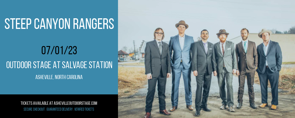 Steep Canyon Rangers at Outdoor Stage At Salvage Station tickets Steep Canyon Rangers at Outdoor Stage At Salvage Station