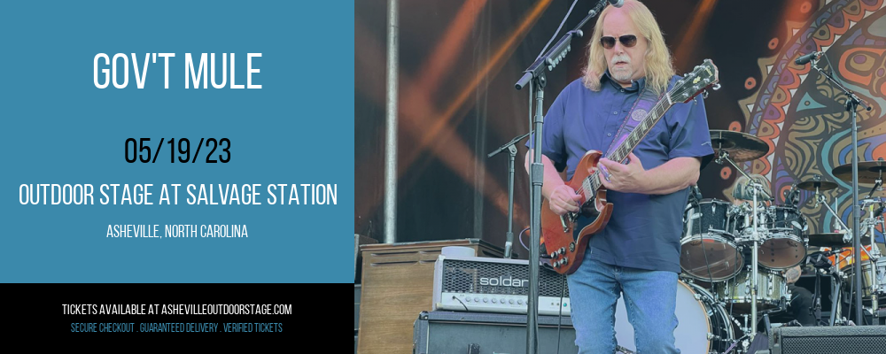 Gov't Mule at Outdoor Stage At Salvage Station tickets Gov't Mule at Outdoor Stage At Salvage Station