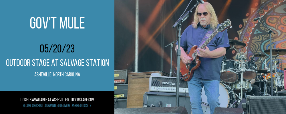 Gov't Mule at Outdoor Stage At Salvage Station tickets Gov't Mule at Outdoor Stage At Salvage Station