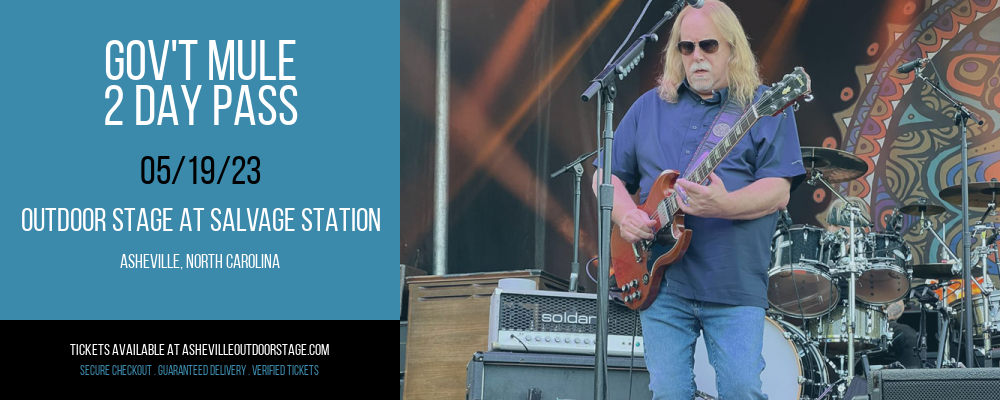 Gov't Mule - 2 Day Pass at Outdoor Stage At Salvage Station tickets Gov't Mule - 2 Day Pass at Outdoor Stage At Salvage Station