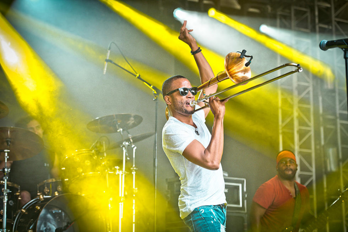 Trombone Shorty and Orleans Avenue & Ziggy Marley at Outdoor Stage At Salvage Station