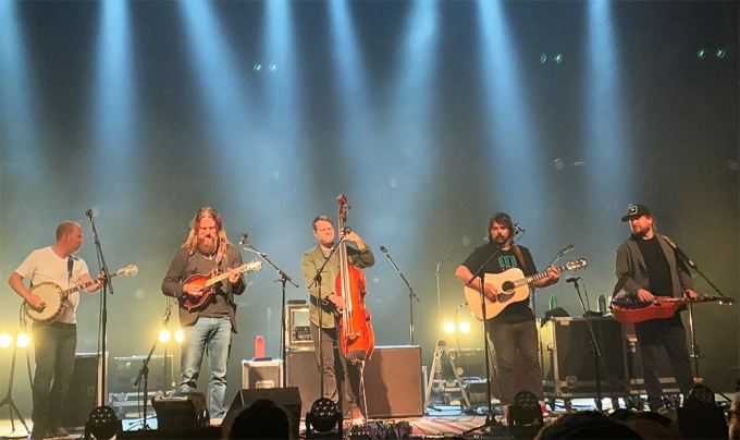 Greensky Bluegrass at Outdoor Stage At Salvage Station