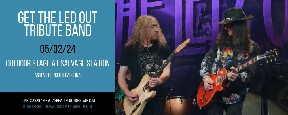 Get The Led Out - Tribute Band at Outdoor Stage At Salvage Station